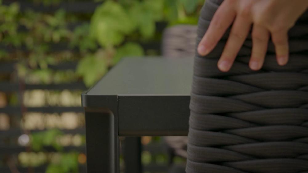 IKEA TEGELÖN Tavolo Da Giardino Grigio Scuro/nero 216x86 Cm