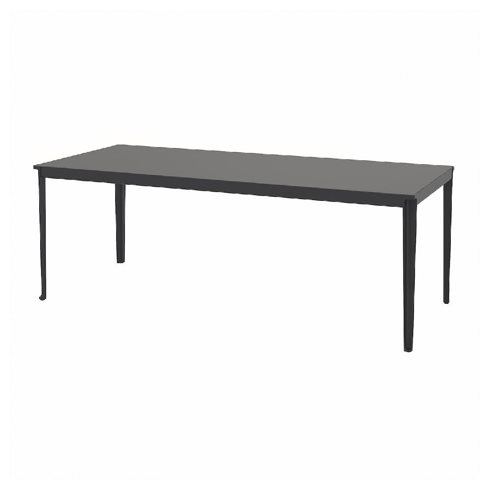 IKEA TEGELÖN Tavolo da giardino grigio scuro/nero 216x86 cm