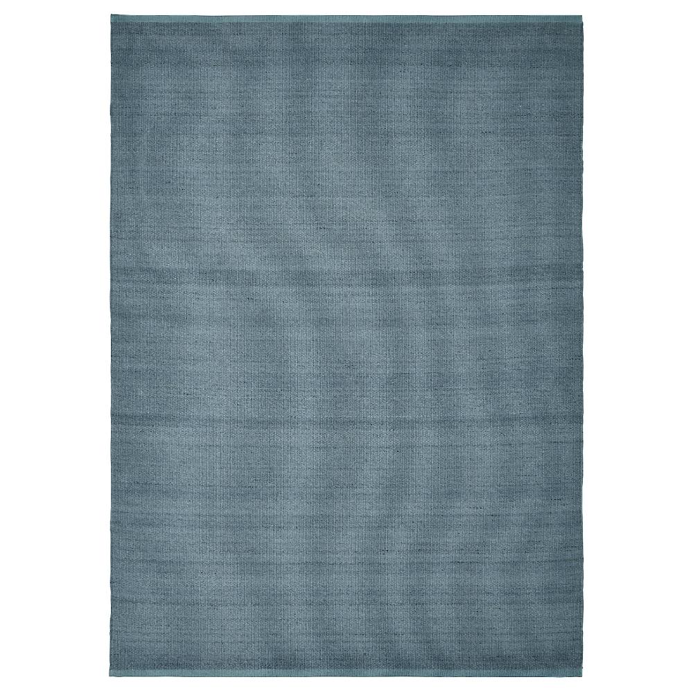 IKEA TIDTABELL Tappeto tessitura piatta grigio-blu 133x195 cm