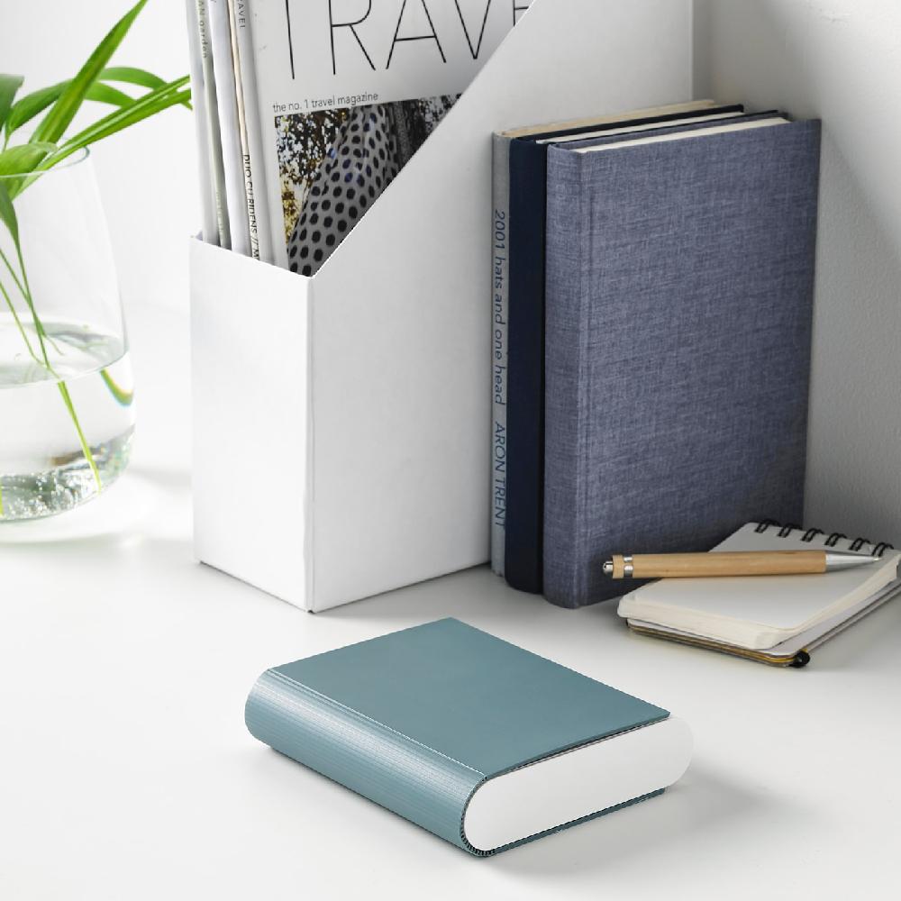 IKEA TJUGO Caricabatteria Con Custodia Grigio-verde