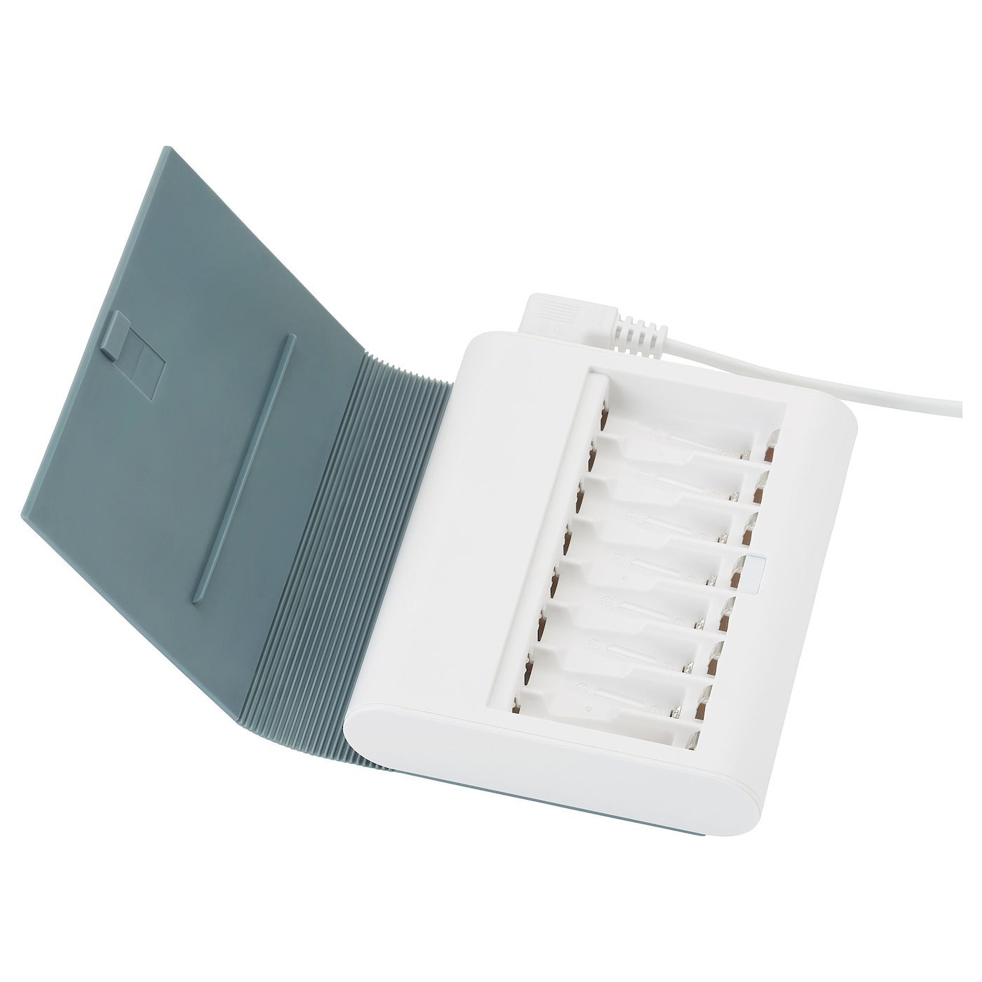IKEA TJUGO Caricabatteria Con Custodia Grigio-verde