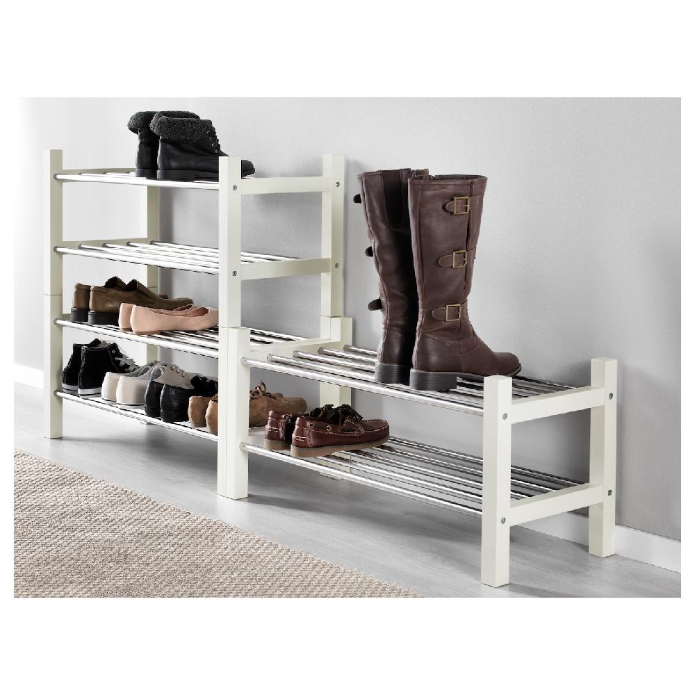 IKEA TJUSIG Rastrelliera Per Scarpe Bianco 79x32x37 Cm