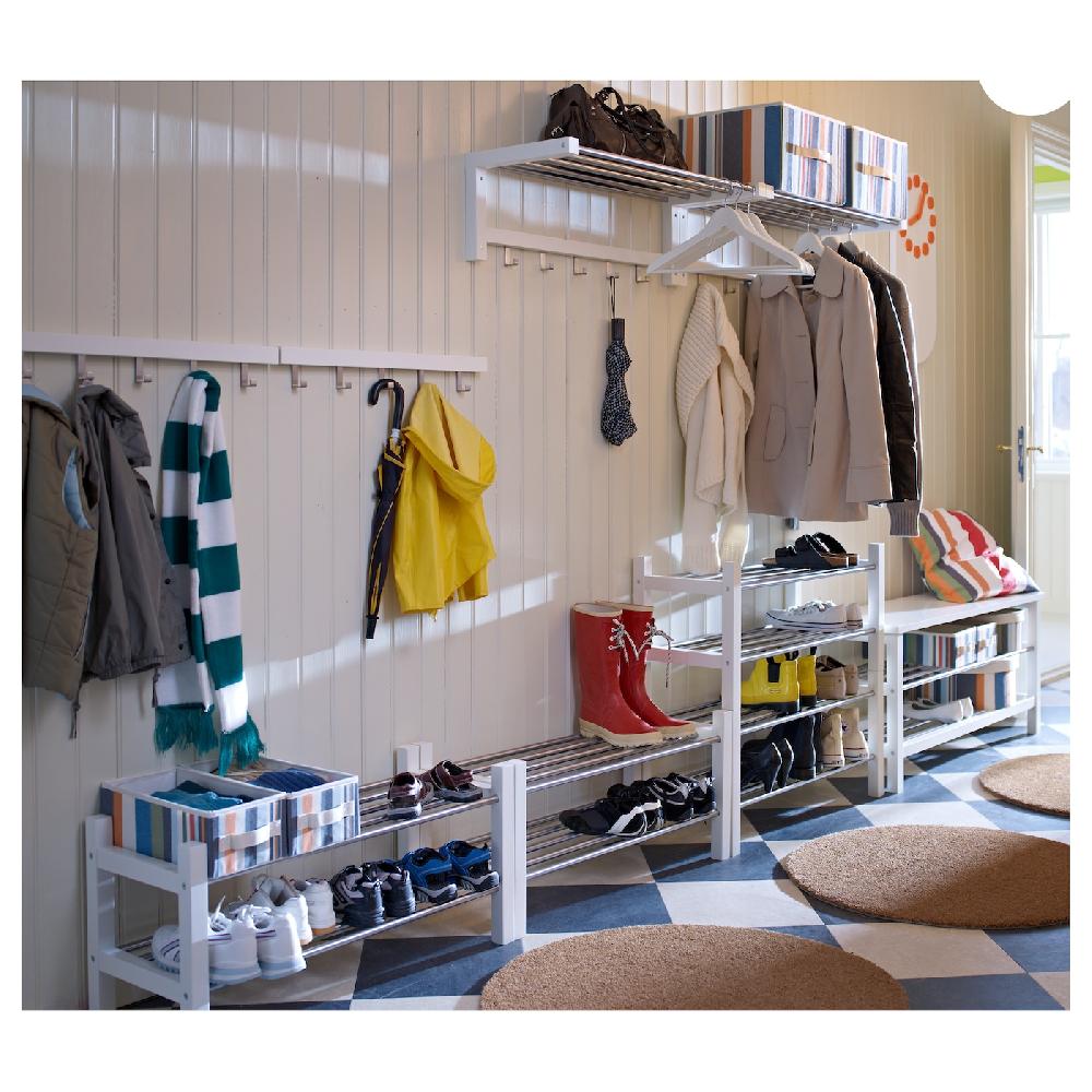 IKEA TJUSIG Rastrelliera Per Scarpe Bianco 79x32x37 Cm