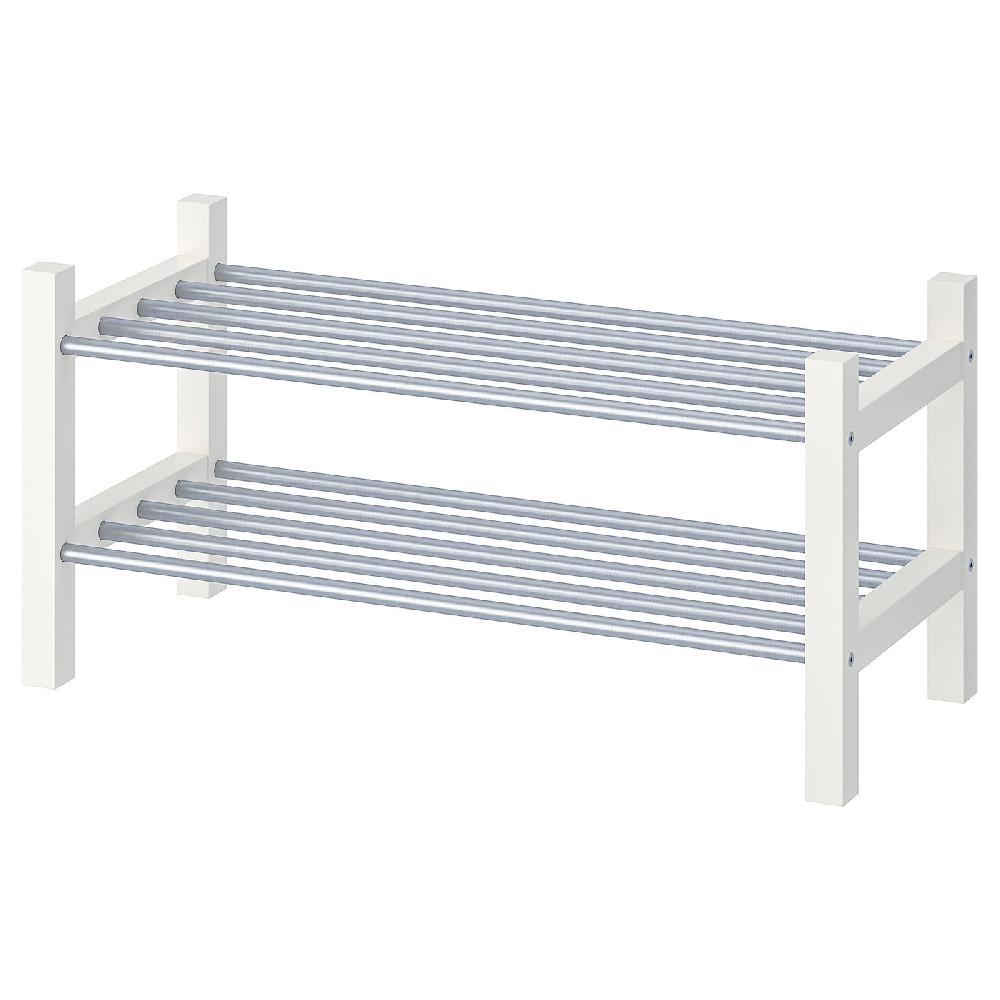 IKEA TJUSIG Rastrelliera per scarpe bianco 79x32x37 cm