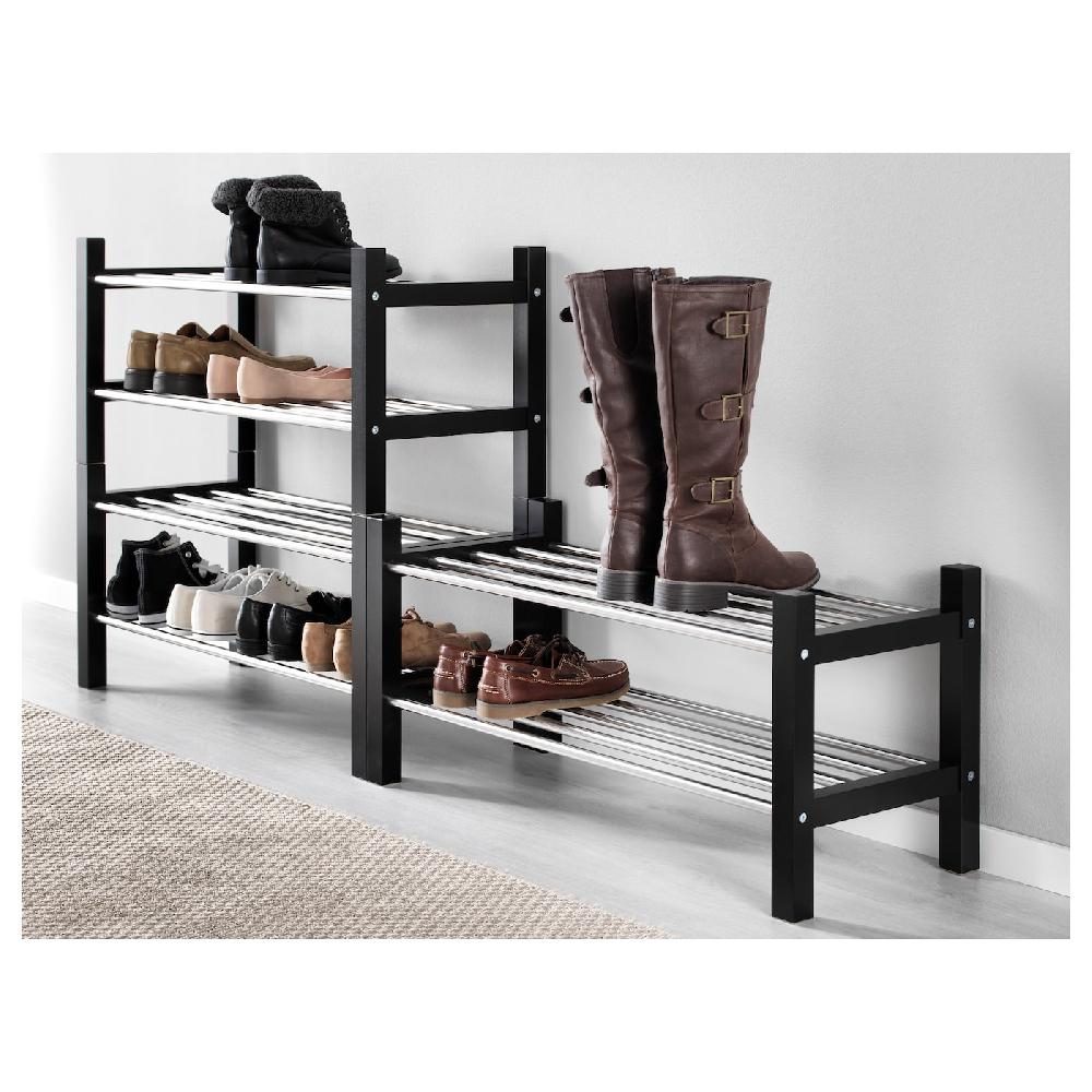 IKEA TJUSIG Rastrelliera Per Scarpe Nero 79x32x37 Cm