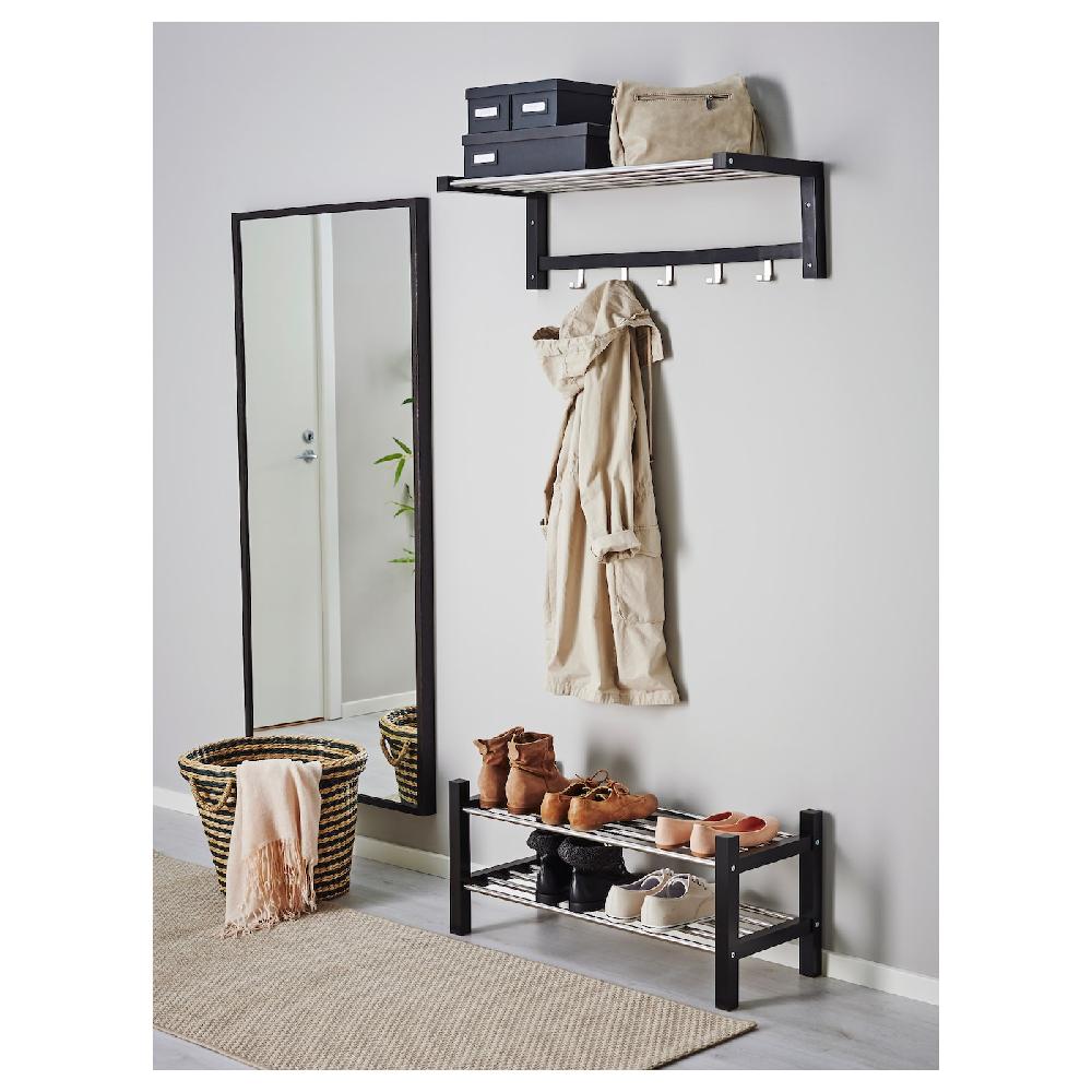 IKEA TJUSIG Rastrelliera Per Scarpe Nero 79x32x37 Cm
