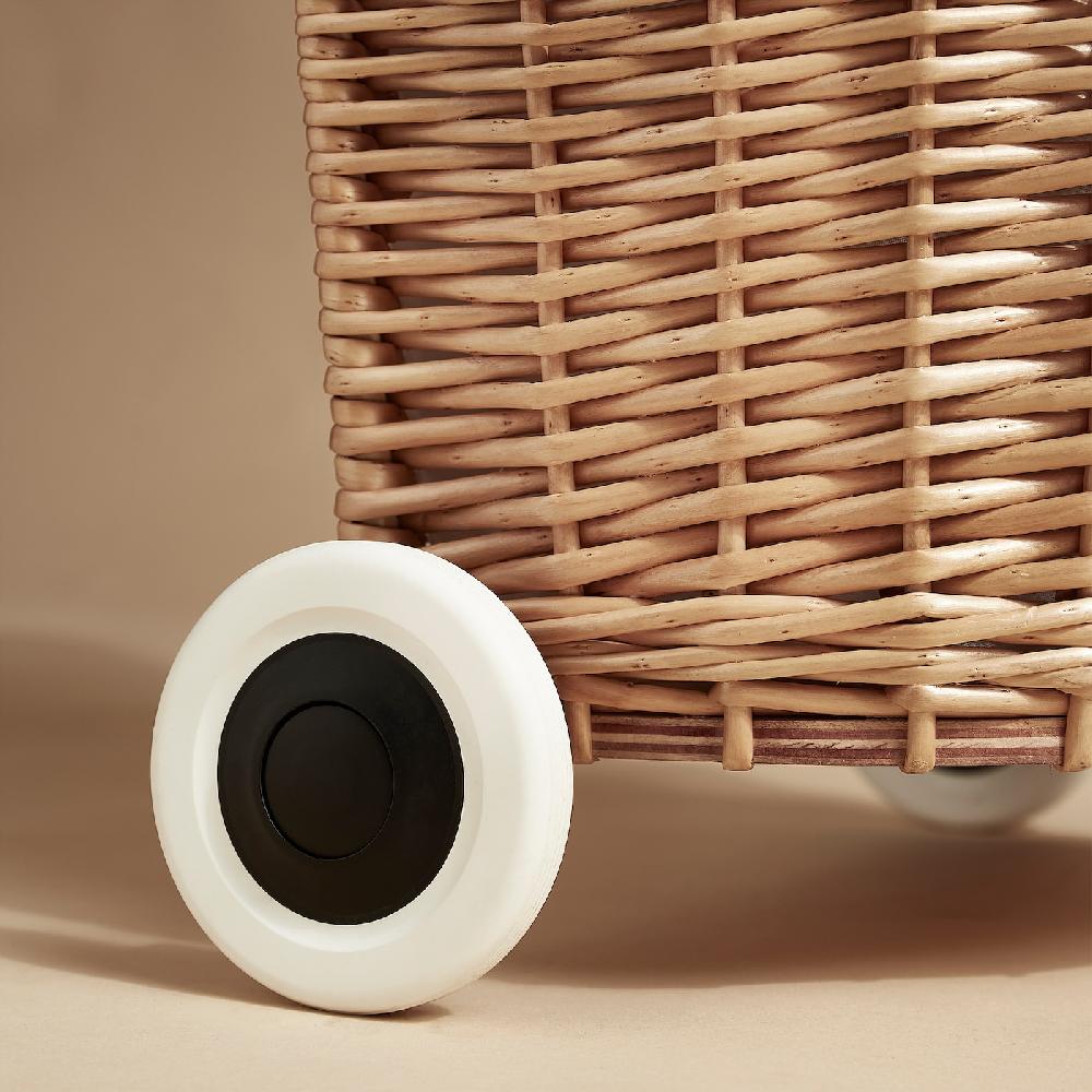 IKEA TOLKNING Cesta Per Bucato Con Rotelle Fatto A Mano Salice 31 L
