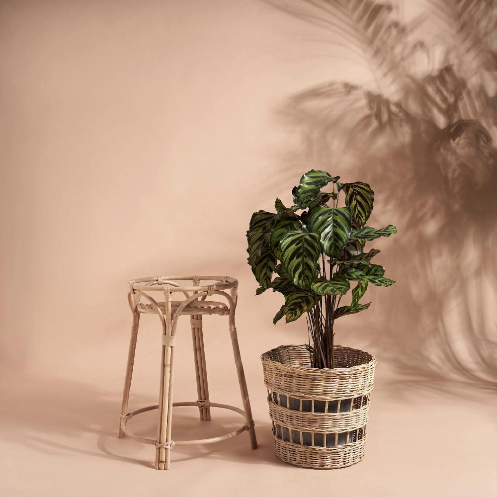 IKEA TOLKNING Piedistallo Per Piante Fatto A Mano Rattan 66 Cm