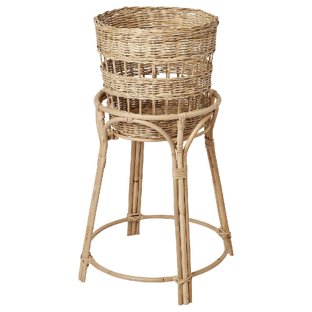 IKEA TOLKNING Piedistallo per piante fatto a mano rattan 66 cm