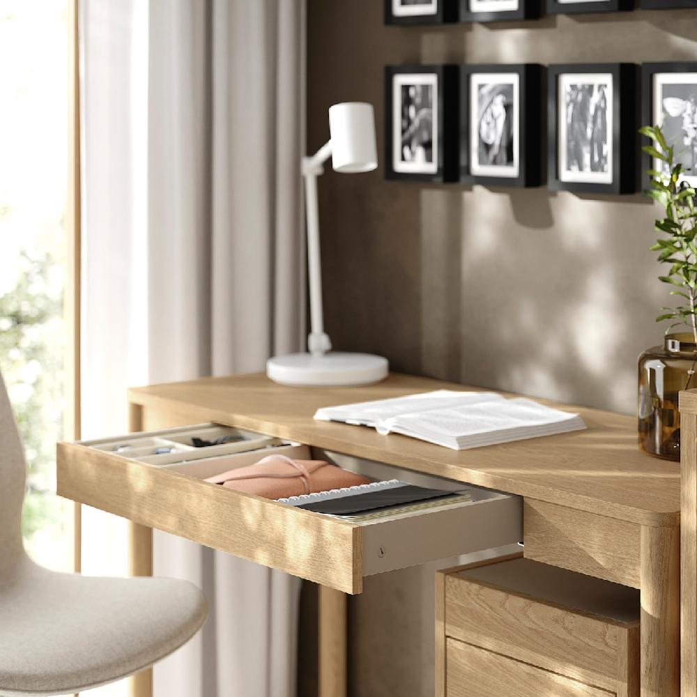 IKEA TONSTAD Scrivania Impiallacciatura Di Rovere 120x47 Cm