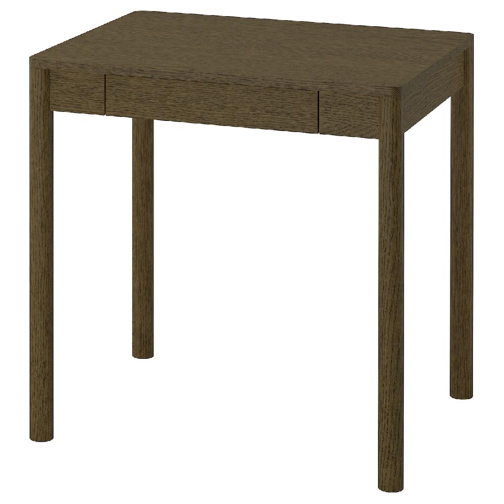 IKEA TONSTAD Scrivania marrone impiallacciatura di rovere/mordente 75x60 cm