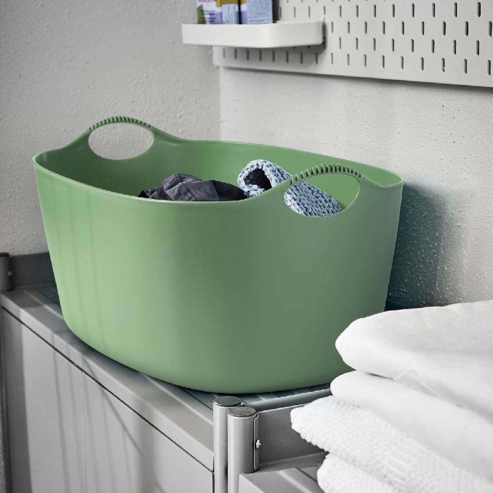 IKEA TORKIS Portabiancheria Flessibile Int/est Verde 35 L