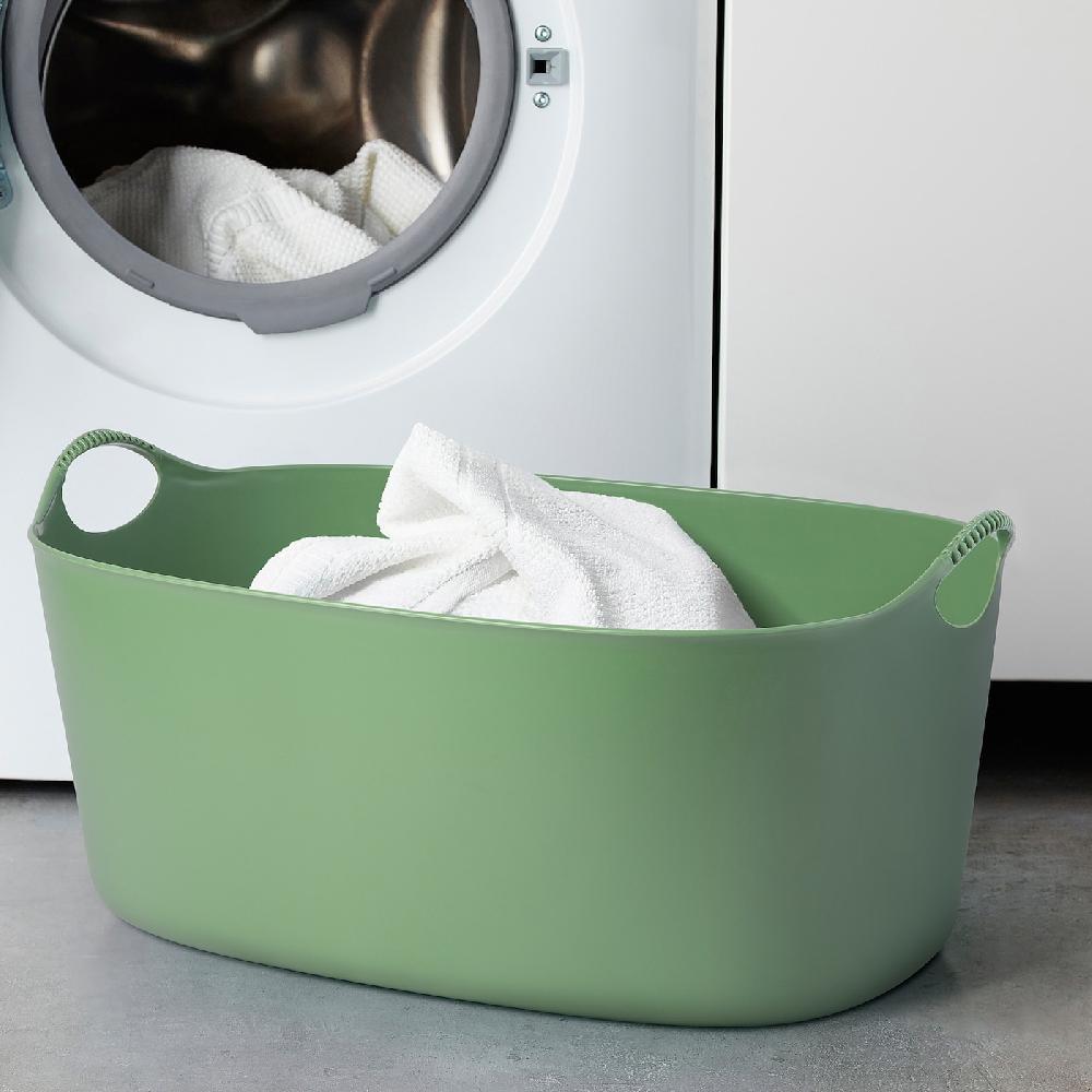 IKEA TORKIS Portabiancheria Flessibile Int/est Verde 35 L