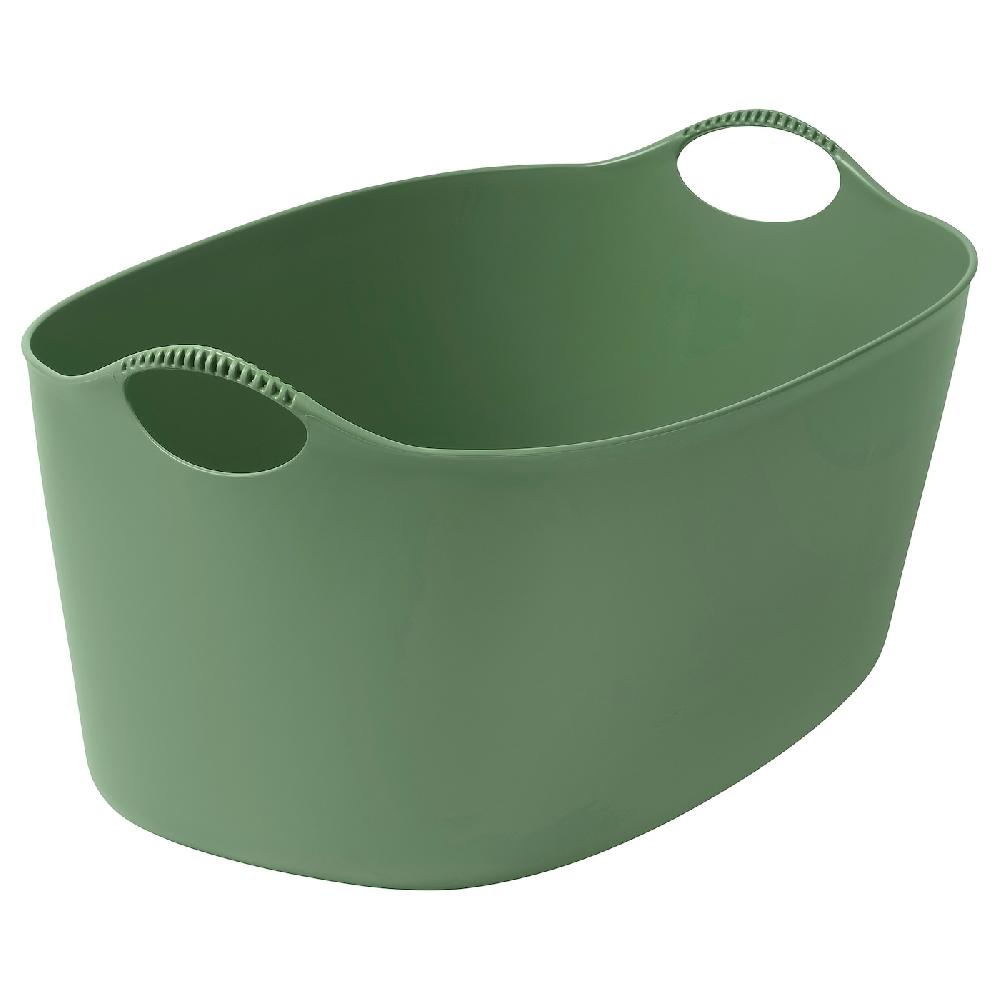 IKEA TORKIS Portabiancheria flessibile int/est verde 35 l