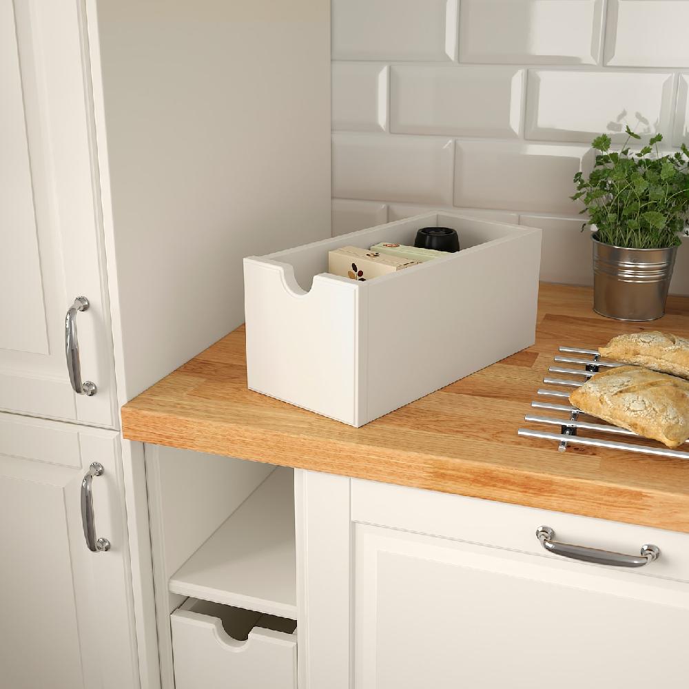IKEA TORNVIKEN Contenitore Bianco Sporco 16x34x15 Cm