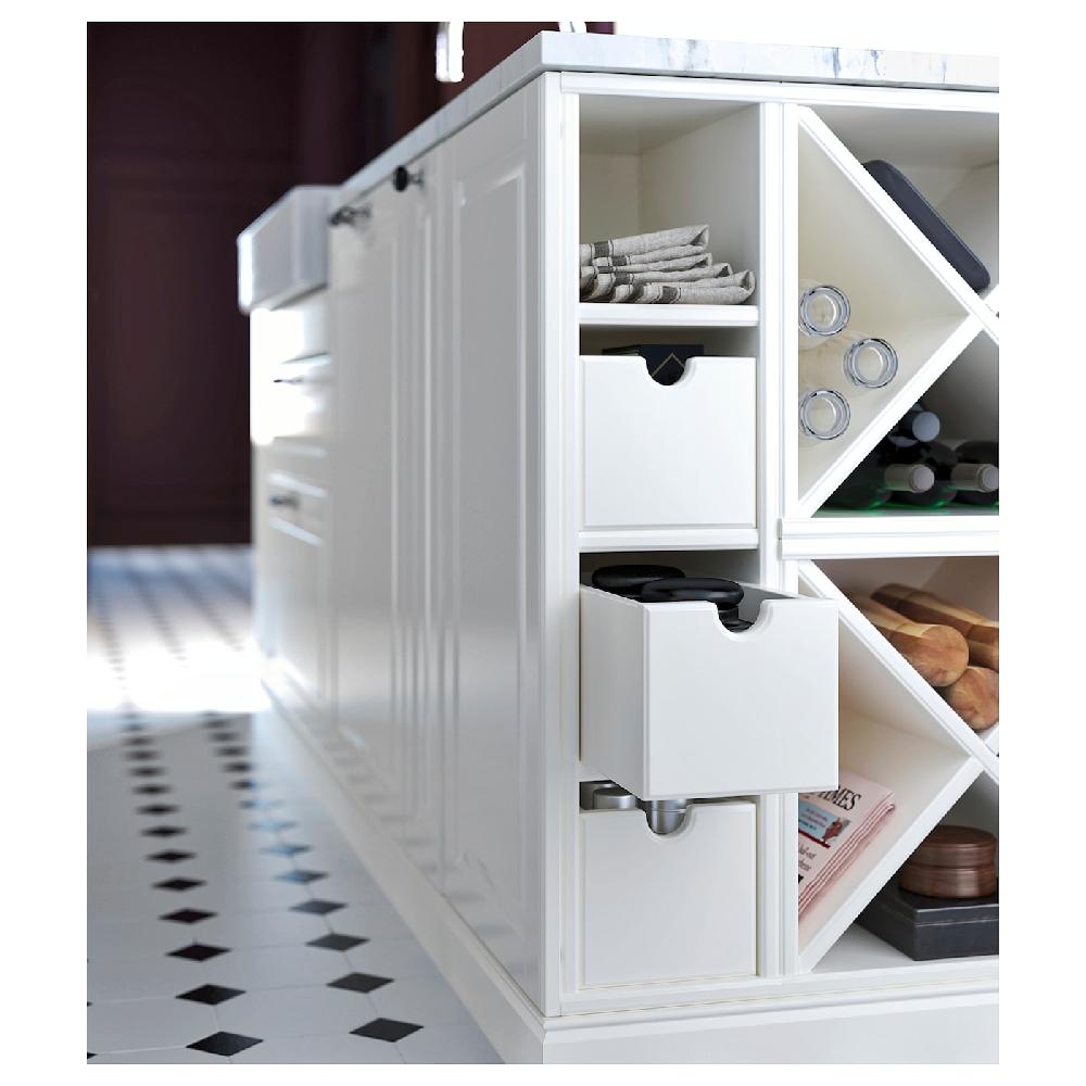 IKEA TORNVIKEN Contenitore Bianco Sporco 16x34x15 Cm