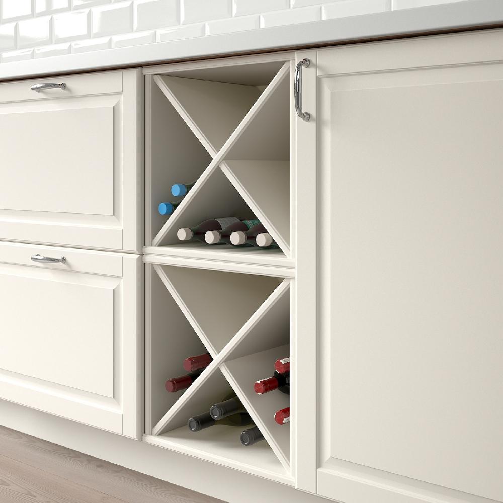 IKEA TORNVIKEN Portabottiglie Bianco Sporco 40x37x40 Cm