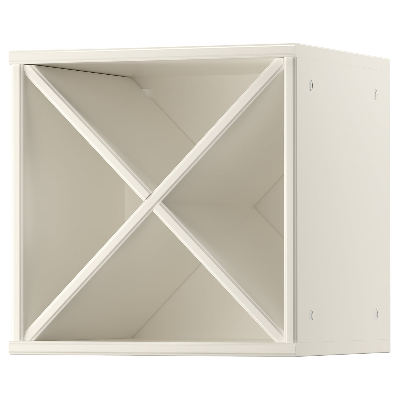 IKEA TORNVIKEN Portabottiglie bianco sporco 40x37x40 cm