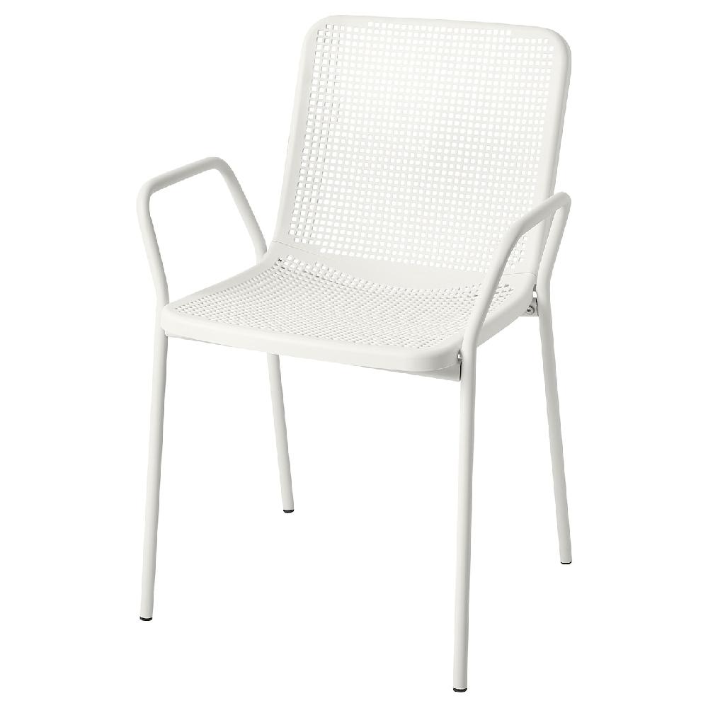 IKEA TORPARÖ Sedia con braccioli da giardino bianco