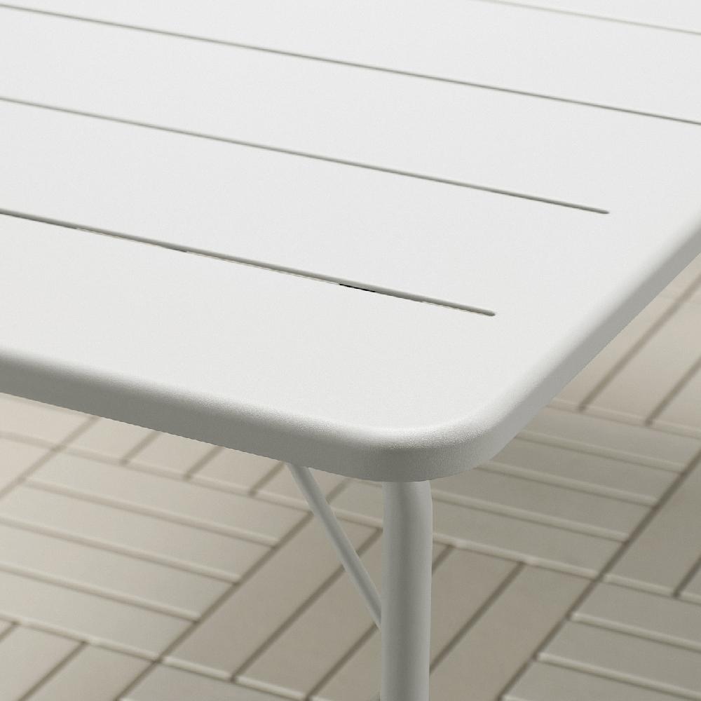 IKEA TORPARÖ Tavolo Da Giardino Bianco/pieghevole 130x74 Cm
