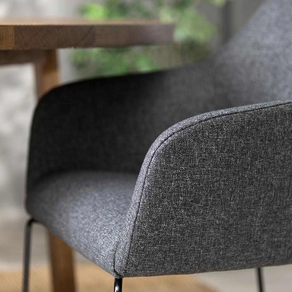 IKEA TOSSBERG Sedia Metallo Nero/Gunnared Grigio Scuro