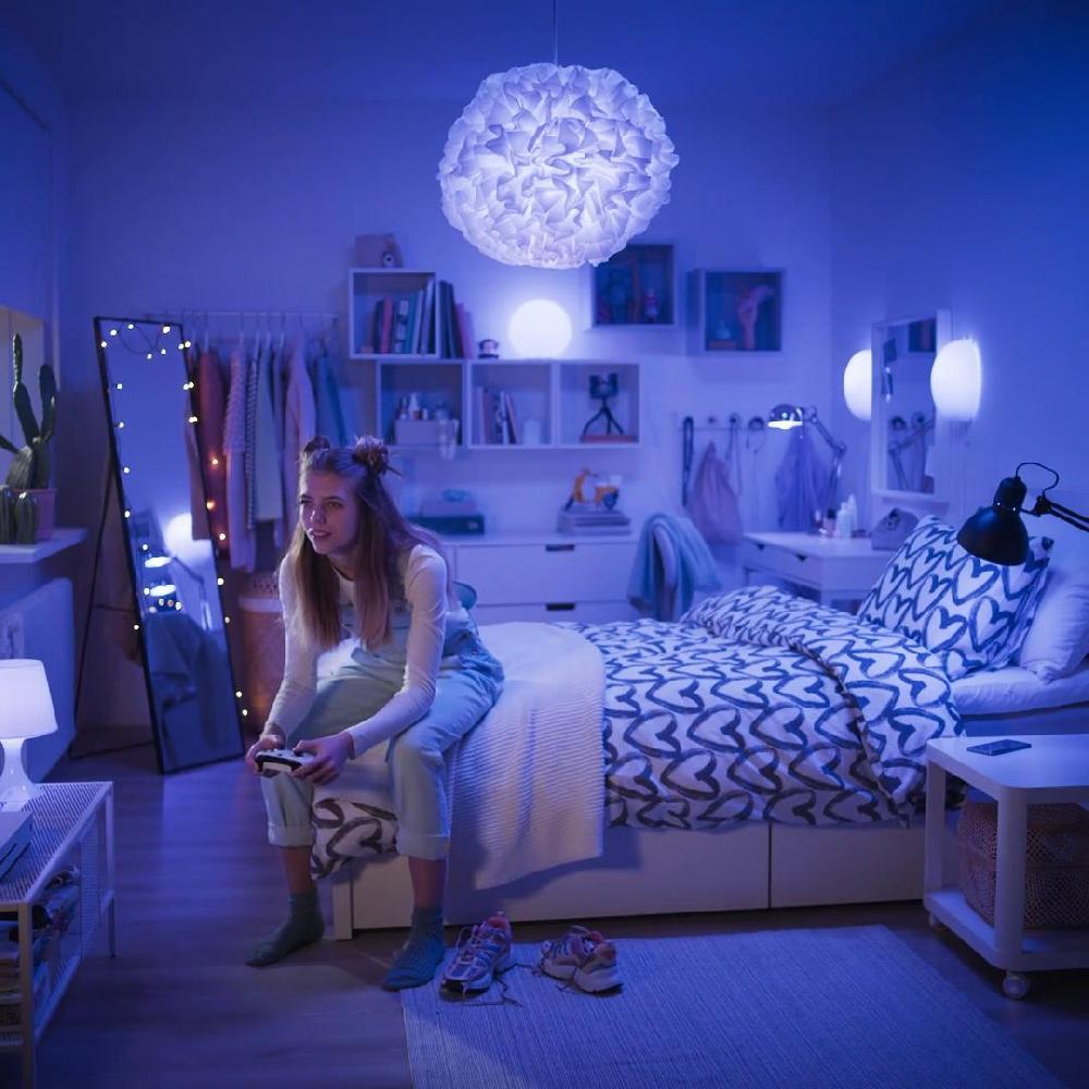 IKEA TRÅDFRI Lampadina A LED E14 806 Lumen Intensità Regolabile Wireless Colore E Spettro Bianco/globo Bianco Opalino