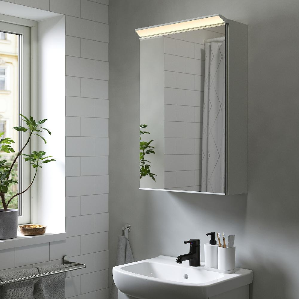 IKEA TREASJÖN Mobile Specchio/1anta/illuminazione 50x17x75 Cm