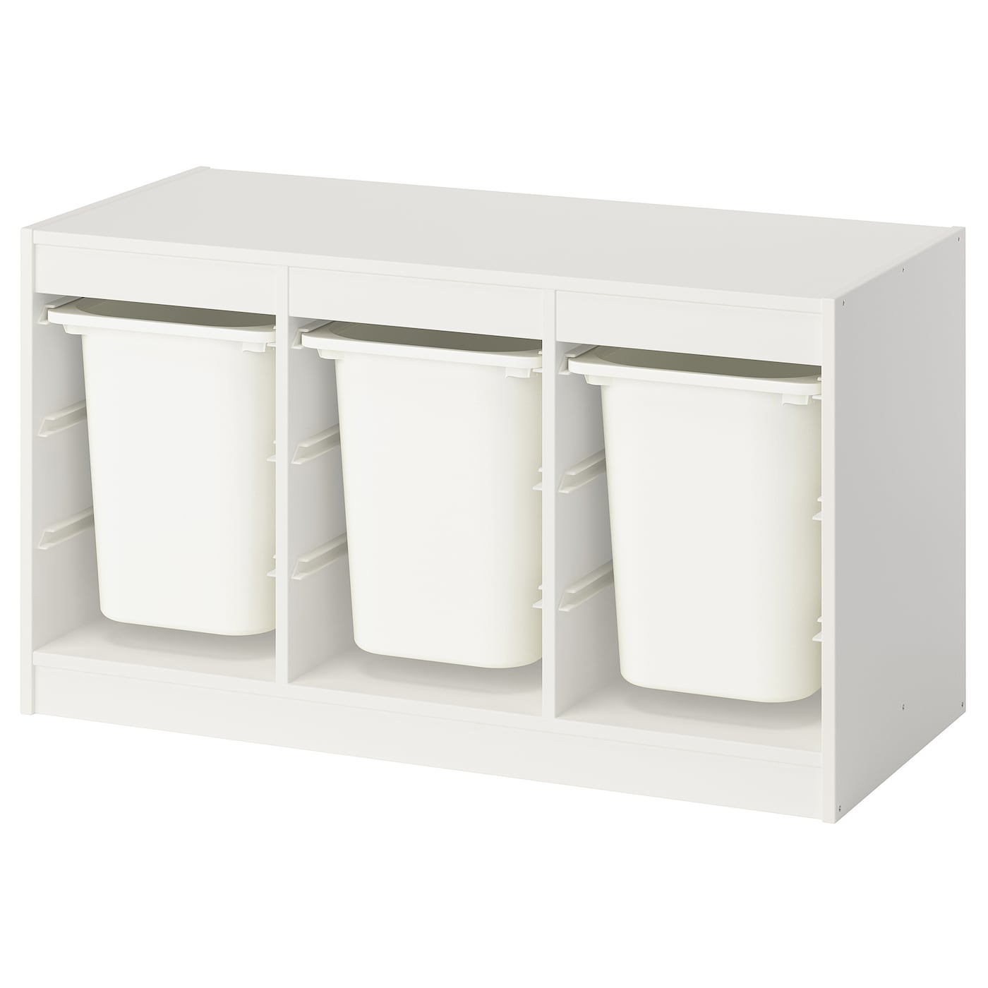 IKEA TROFAST Combinazione con contenitori bianco/bianco 99x44x56 cm