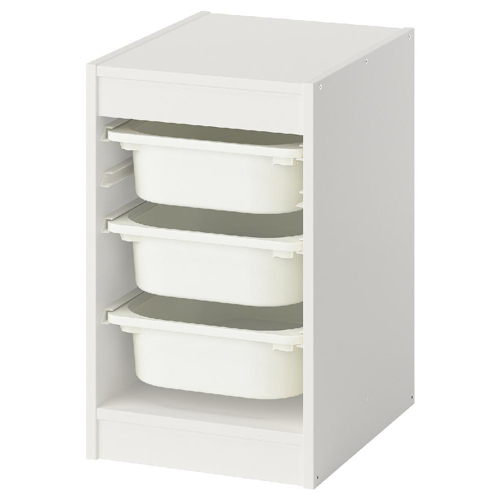 IKEA TROFAST Combinazione con contenitori bianco/bianco 34x44x56 cm
