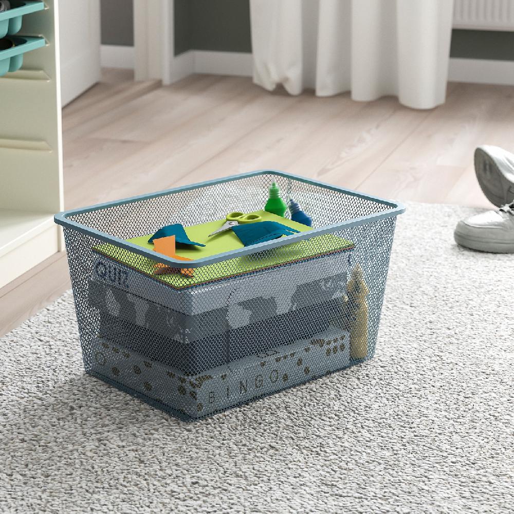 IKEA TROFAST Combinazione Con Contenitori Bianco/grigio-blu 99x44x56 Cm