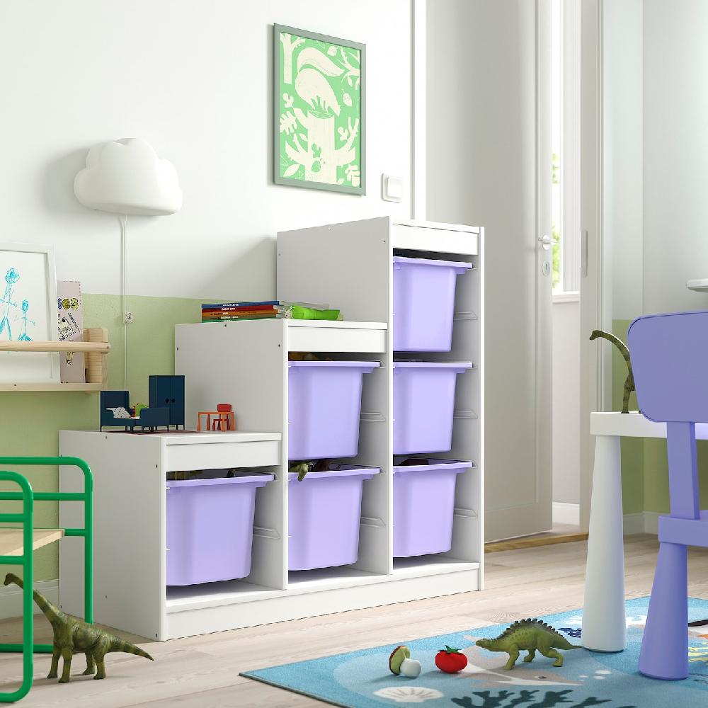 IKEA TROFAST Combinazione Con Contenitori Bianco/lilla 99x44x94 Cm
