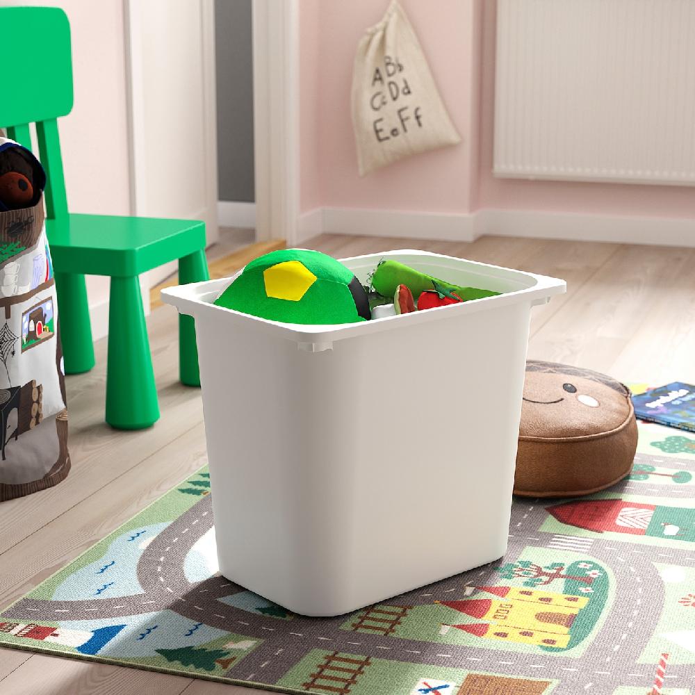 IKEA TROFAST Combinazione Con Contenitori Pino Con Mordente Bianco/bianco 93x44x52 Cm