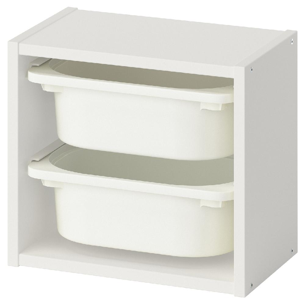 IKEA TROFAST Elemento da parete bianco/bianco 34x21x30 cm