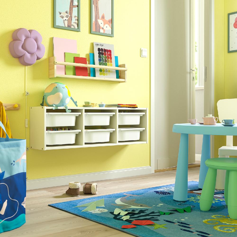 IKEA TROFAST Elemento Da Parete Bianco/bianco 99x21x30 Cm