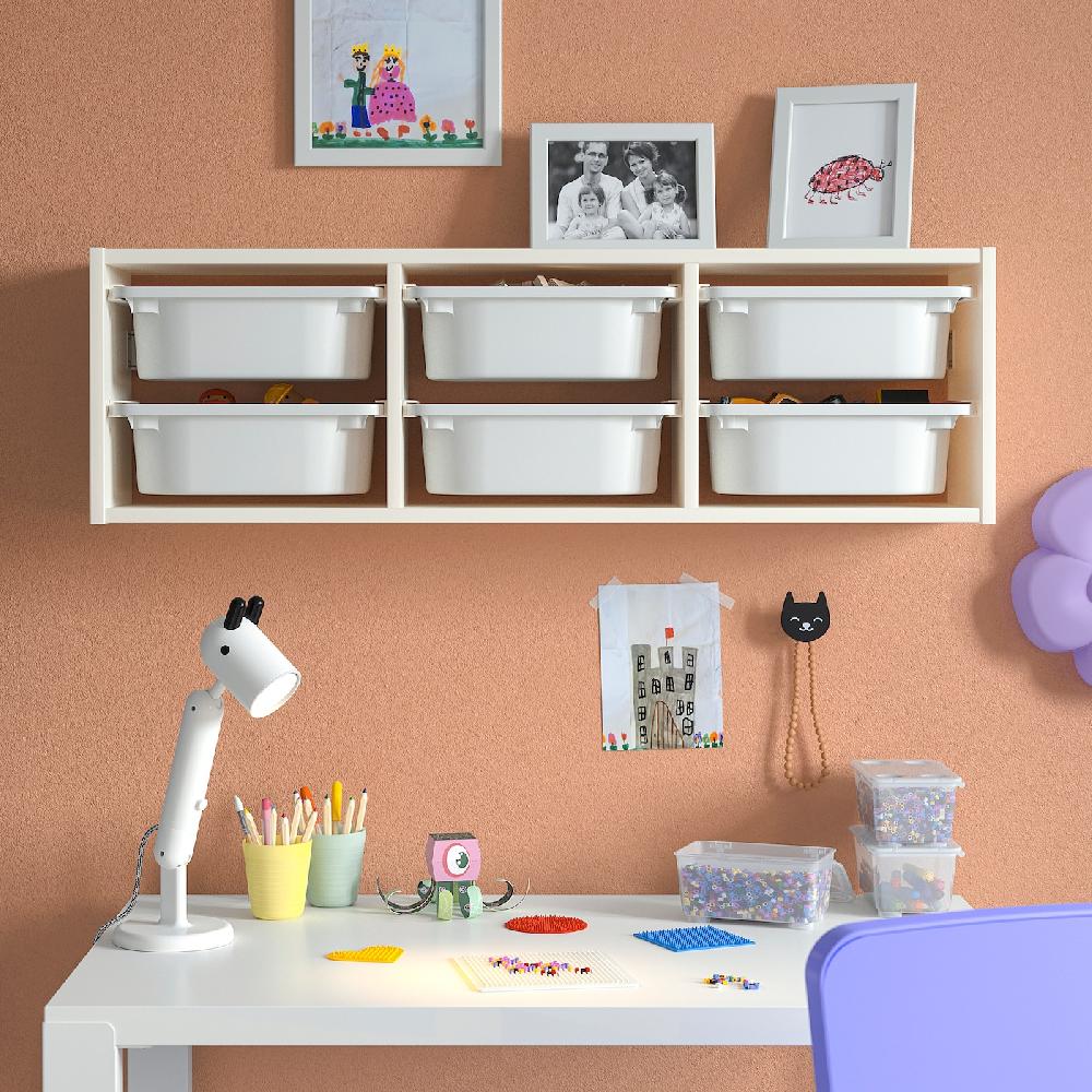 IKEA TROFAST Elemento Da Parete Bianco/bianco 99x21x30 Cm