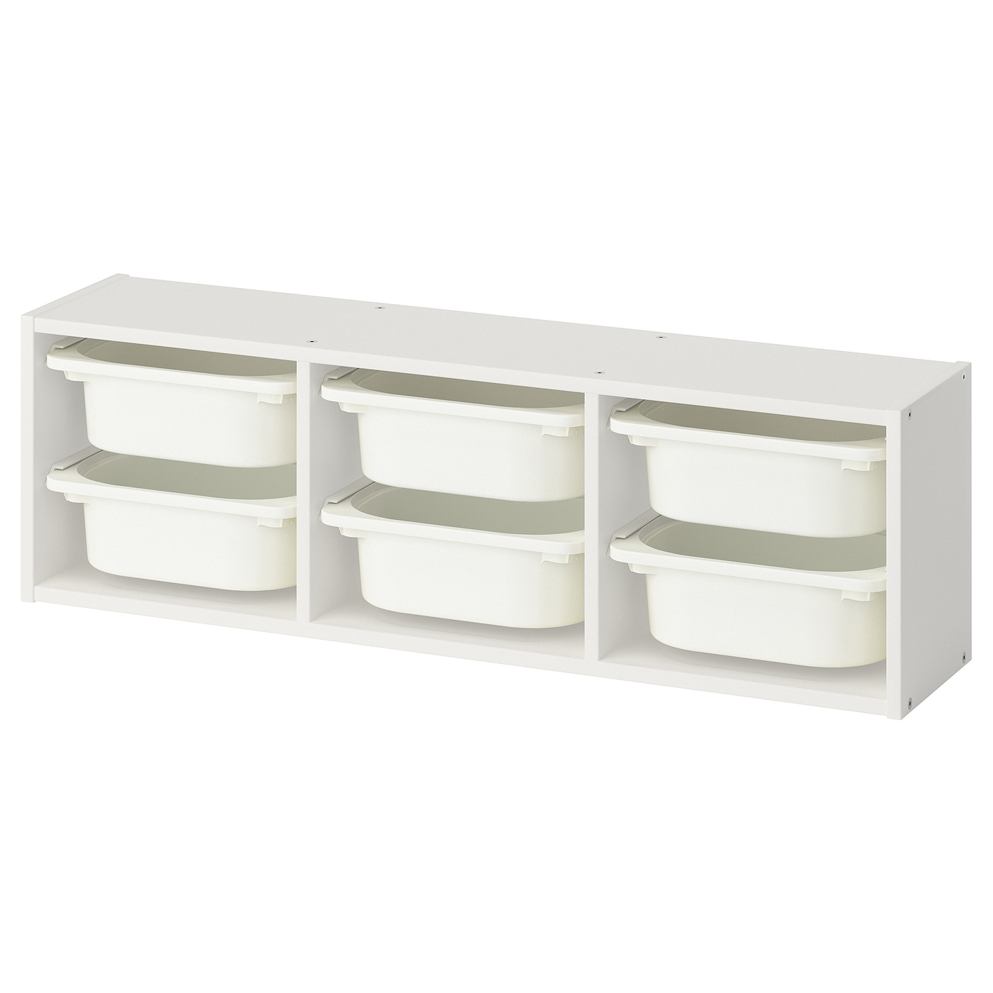 IKEA TROFAST Elemento da parete bianco/bianco 99x21x30 cm