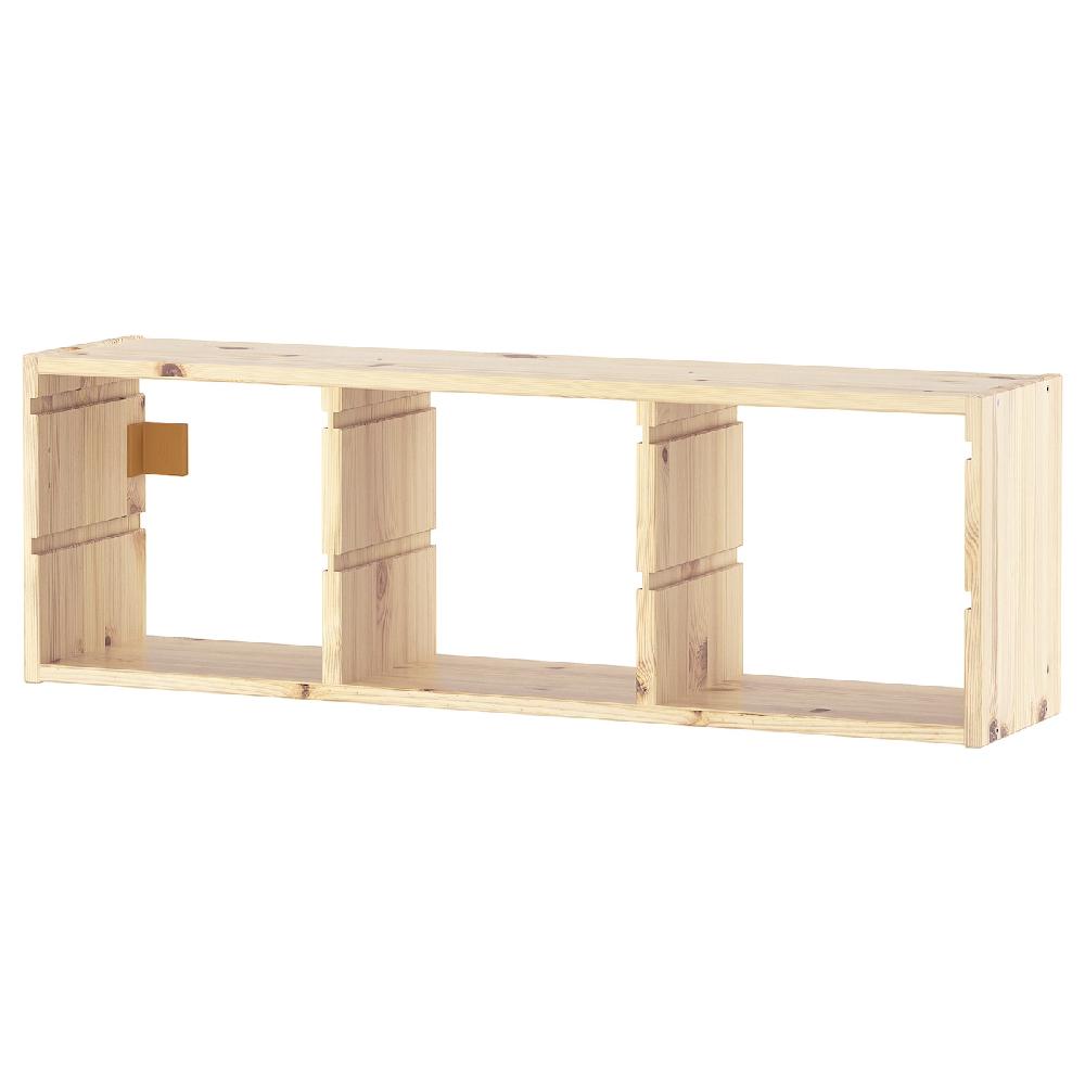 IKEA TROFAST Elemento da parete pino con mordente bianco 93x30 cm
