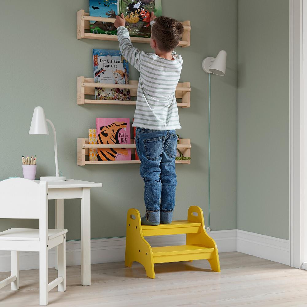 IKEA TROGEN Sgabello Per Bambini Giallo 40x38x33 Cm