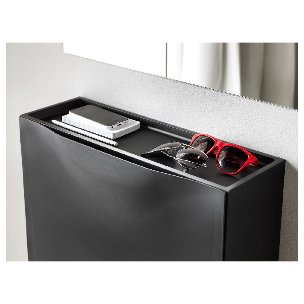 IKEA TRONES Scarpiera/elemento Contenitore Nero 52x18x39 Cm