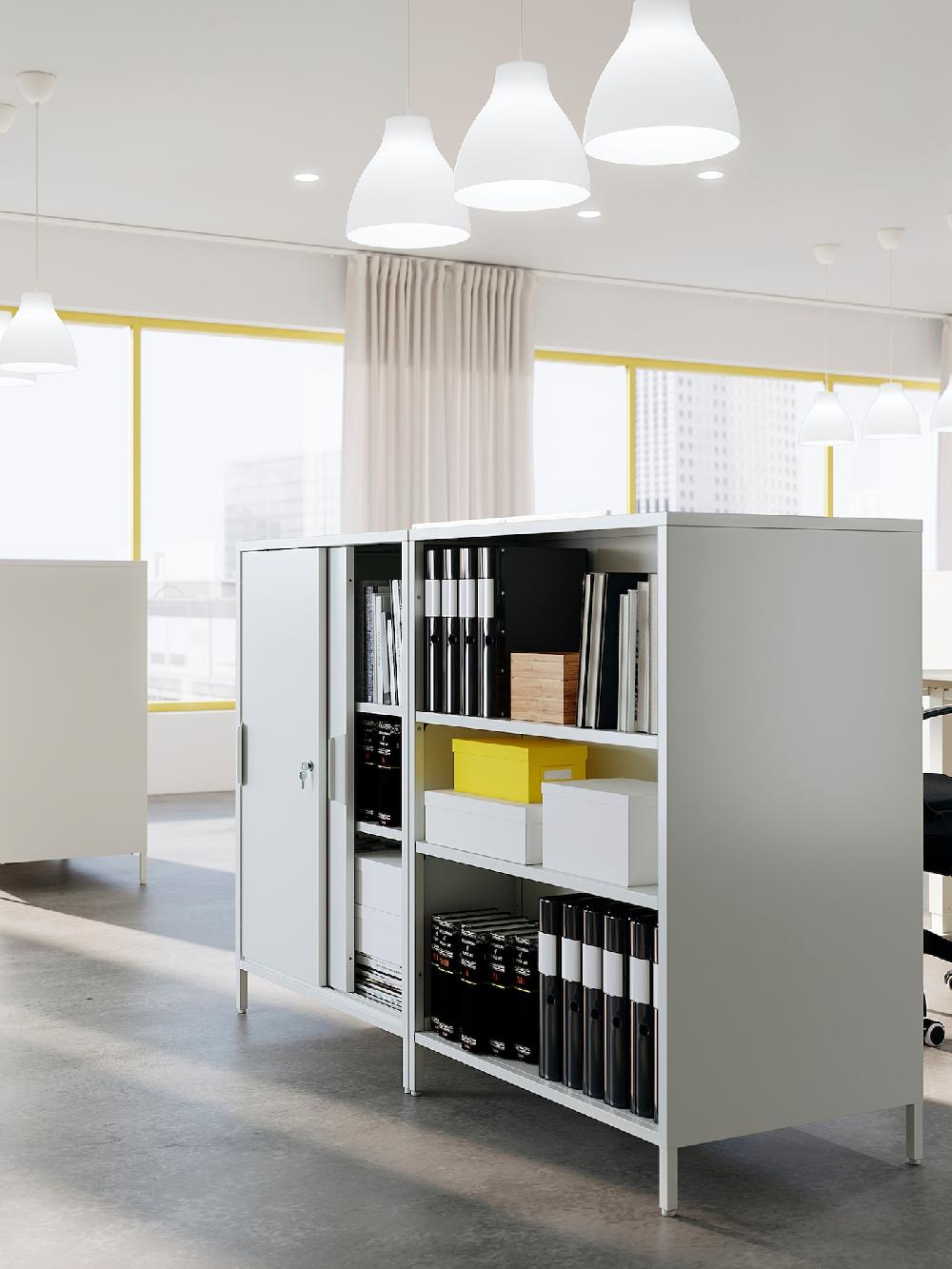 IKEA TROTTEN Mobile Con Ante Scorrevoli Bianco 160x110 Cm