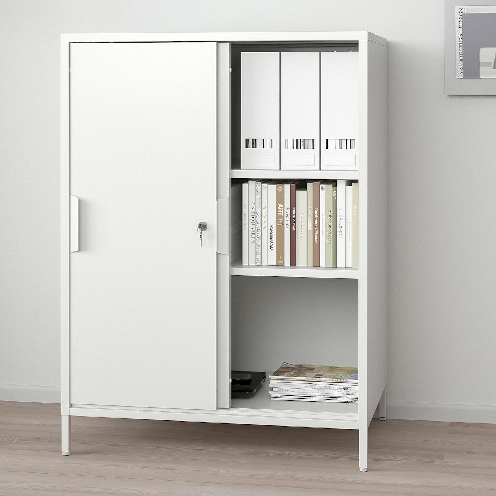 IKEA TROTTEN Mobile Con Ante Scorrevoli Bianco 160x110 Cm