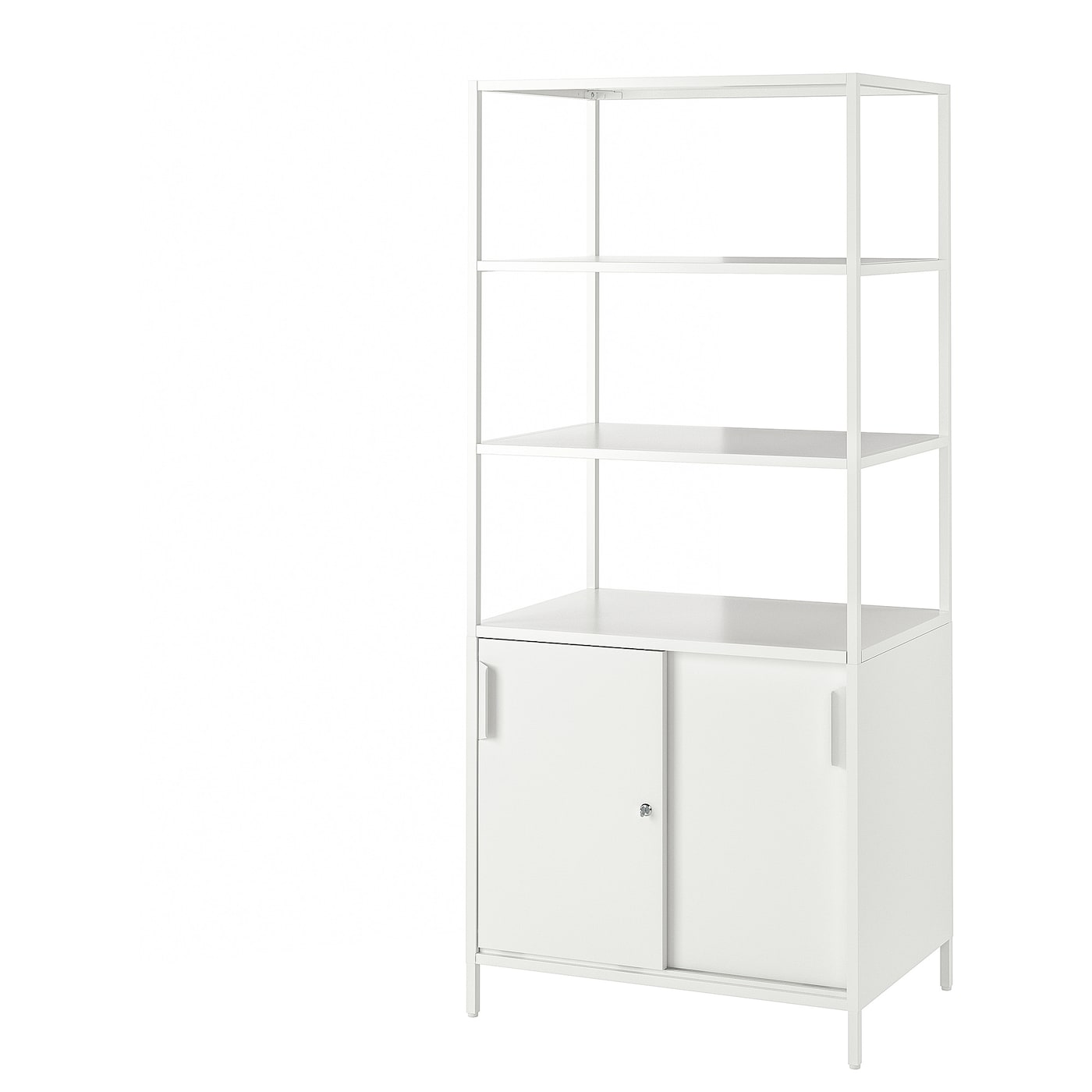 IKEA TROTTEN Mobile con ante scorrevoli bianco 80x55x180 cm