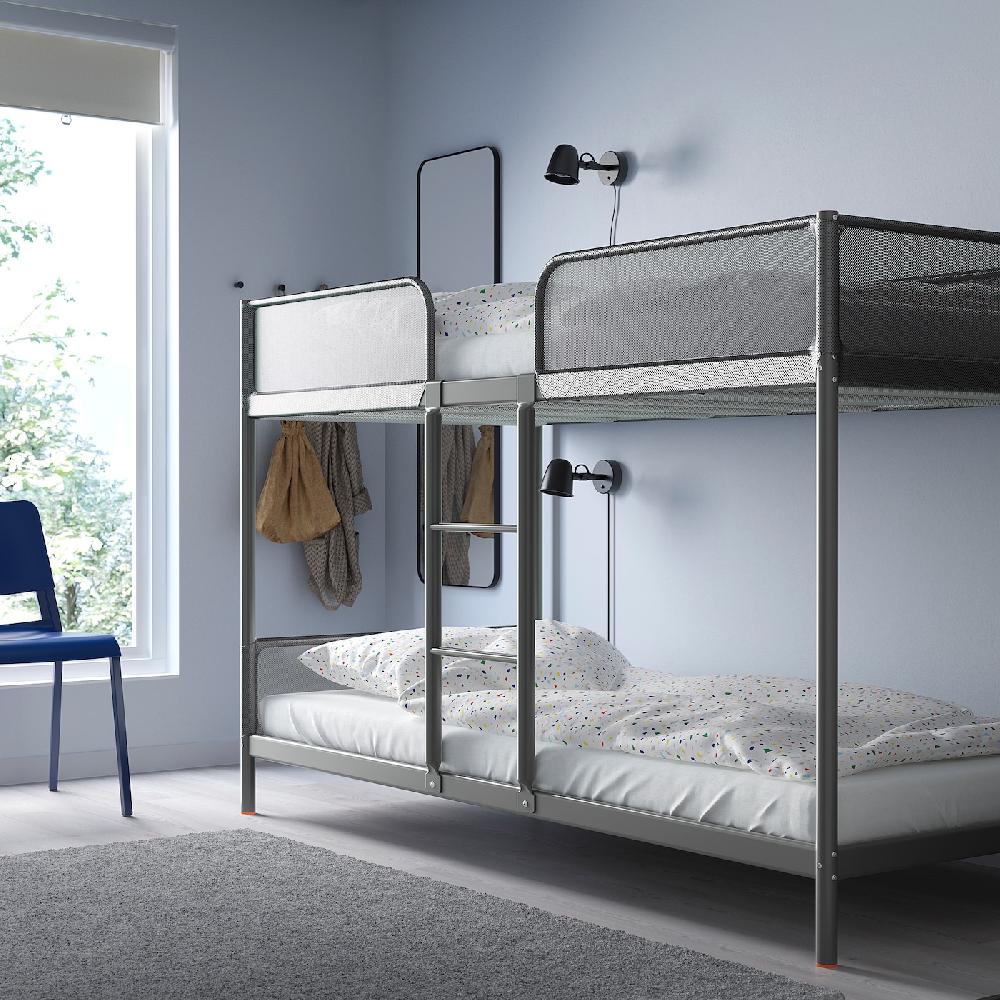 IKEA TUFFING Struttura Per Letto A Castello Grigio Scuro 90x200 Cm