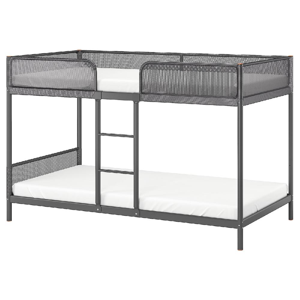 IKEA TUFFING Struttura per letto a castello grigio scuro 90x200 cm