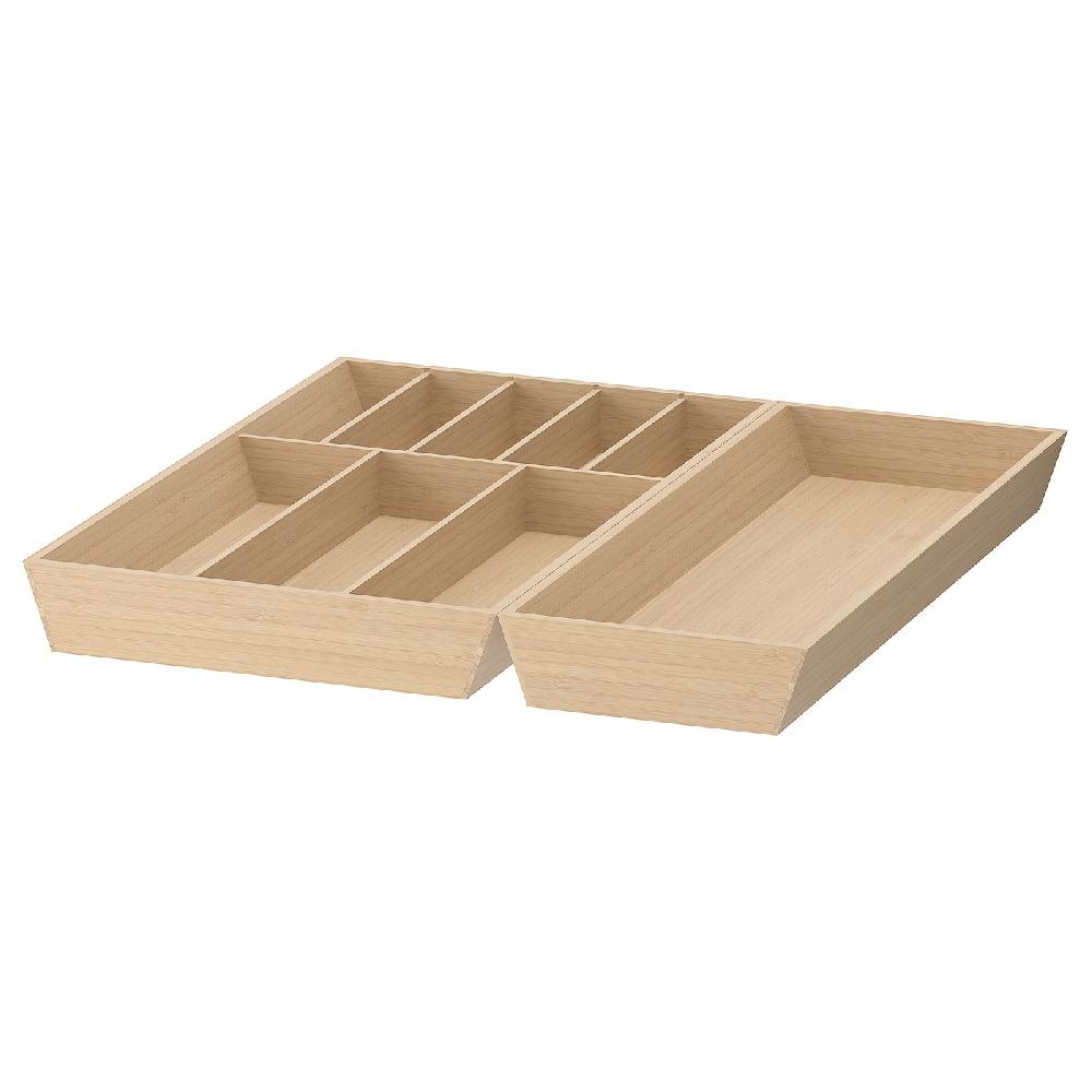 IKEA UPPDATERA Portaposate/portautensili Bambù Chiaro 52x50 Cm