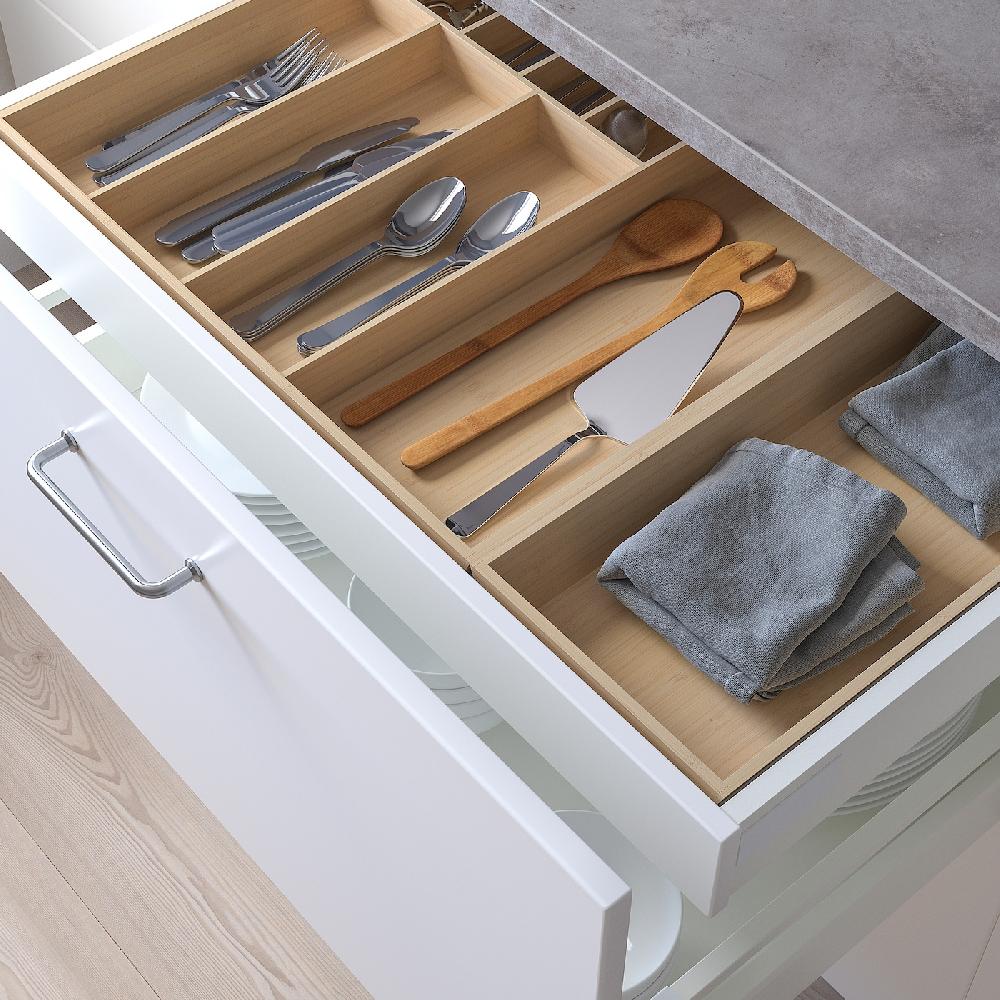 IKEA UPPDATERA Portaposate/portautensili Bambù Chiaro 72x50 Cm