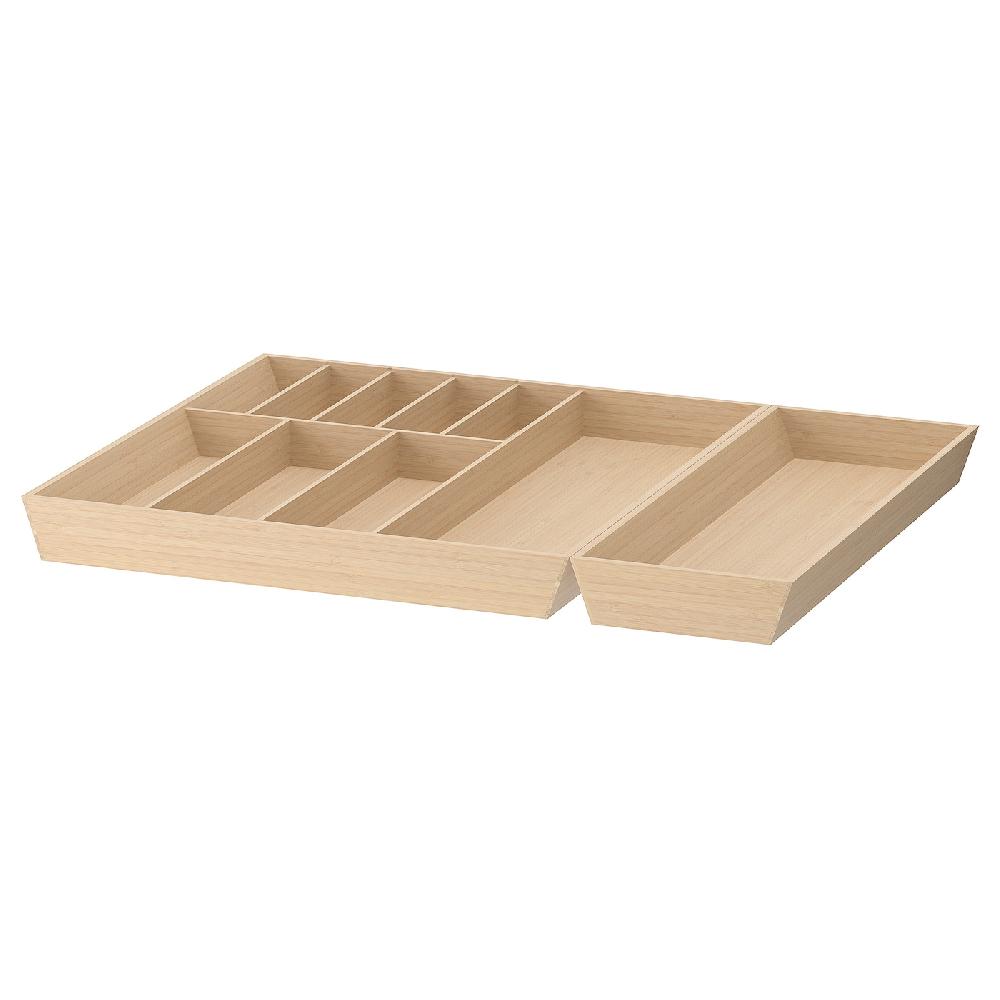IKEA UPPDATERA Portaposate/portautensili bambù chiaro 72x50 cm