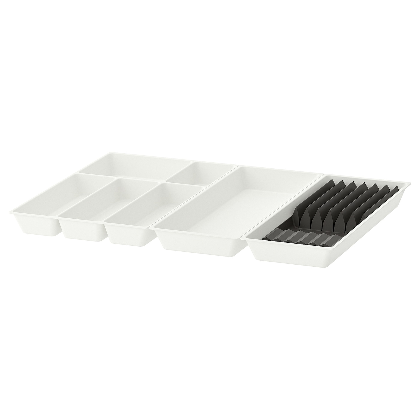 IKEA UPPDATERA Portaposate-utensili/portacoltelli bianco/antracite 72x50 cm