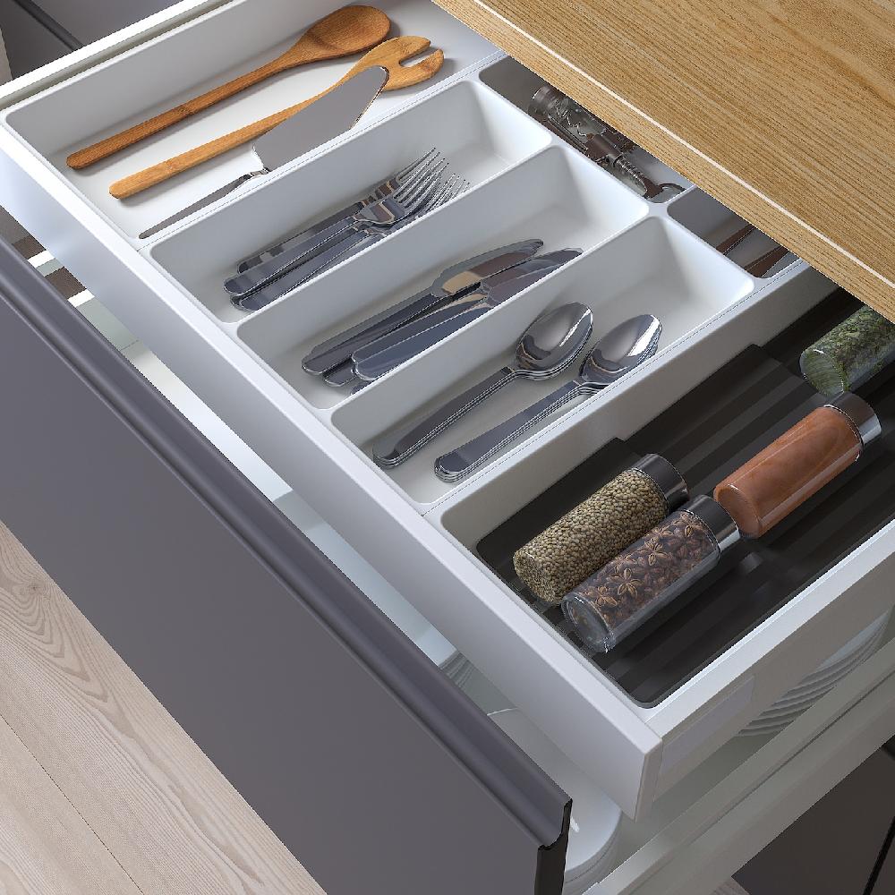 IKEA UPPDATERA Portaposate-utensili/portaspezie Bianco/antracite 72x50 Cm
