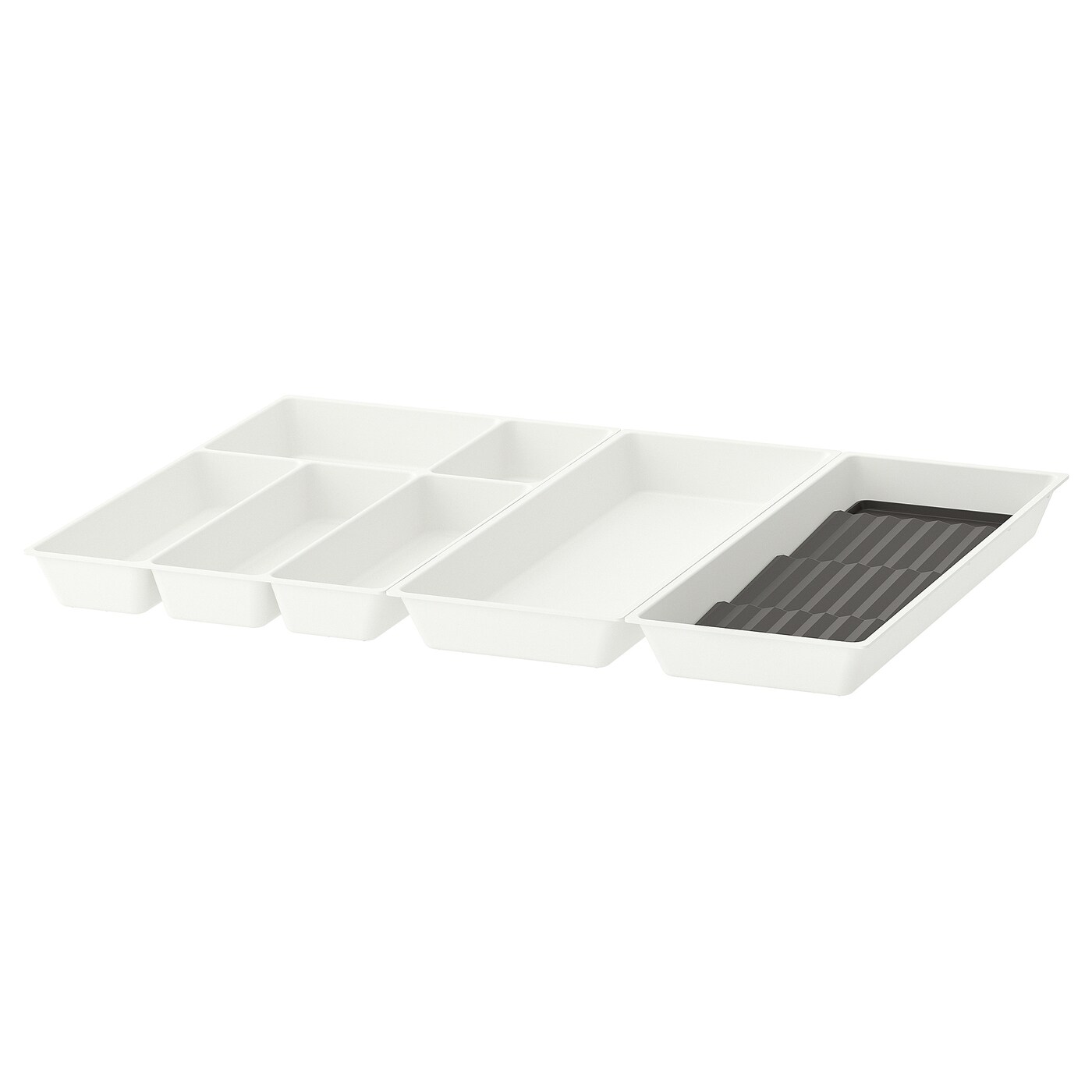 IKEA UPPDATERA Portaposate-utensili/portaspezie bianco/antracite 72x50 cm